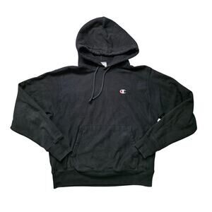 Champion Reverse Weave Vintage Hoodie Men’s Medium Black Heavyweight